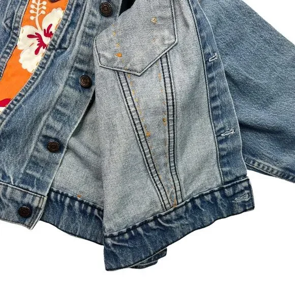 Levis Vintage 1970s Denim Trucker Jacket Type 3 III Reworked Adult XS - Picture 7 of 9